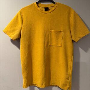 Mustard Yellow Textured Tee - Men's Small